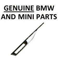 GENUINE BMW M3 M4 Front Instrument Blade, Chrome Black 51456832643. RHD.  23X