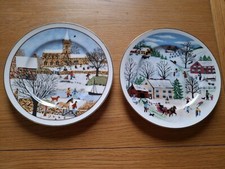 Fenton Christmas Plates