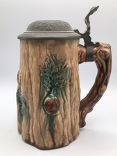 Rare Beer Mug Majolica c1886