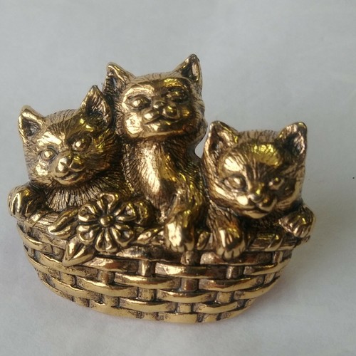 Kittens basket gold - in,