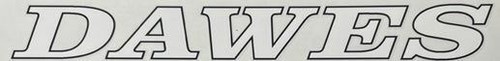 Dawes galaxy chainstay decal - dawes,