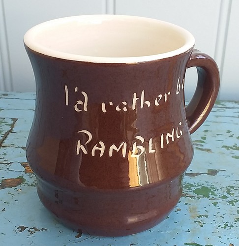 Vintage studio pottery mug - pottery,