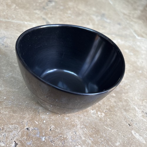 Vintage black melaware bowl - black,