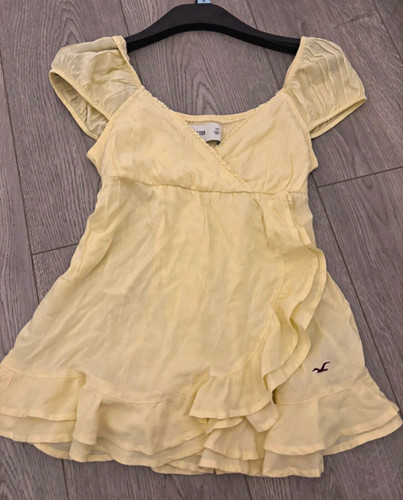 Hollister yellow solid neck - hollister,