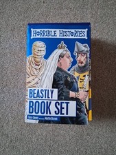 Horrible Histories Beastly Books Set of 10 Children's History Books