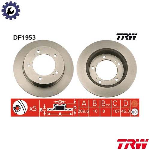 Brake disc df1953 for - 2x,