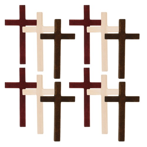 12pcs small wooden crosses - 12pcs,