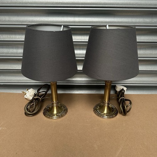 Pair quality brass table - pair, of