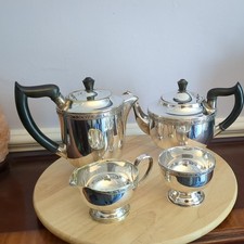 Viners Vintage Silver Plate 4 Piece Tea & Coffee Set