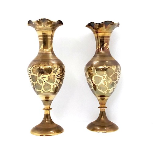 Pair vintage indian brass - vintage,