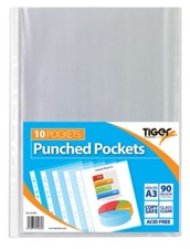 Pack of 10 A3 Portrait Punched