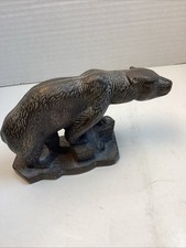 Bear sculpture heavy metal - sculpture,