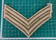 British Army Corporal Rank Insignia Cloth Stripes Military Chevrons M2930