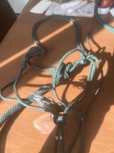 Rope halter headcollar - halter/headcollar, natural