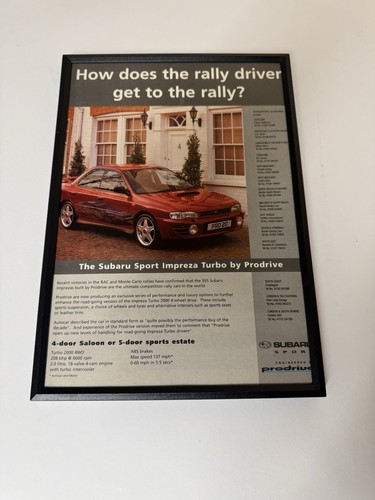 Framed original mk1 subaru - original,