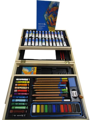 Reeves art set wooden box - wooden,