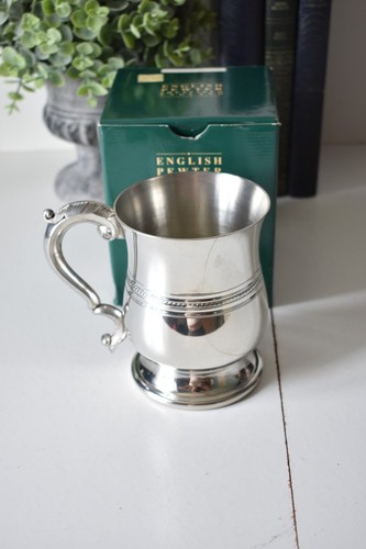 Vintage english pewter - vintage, tankard