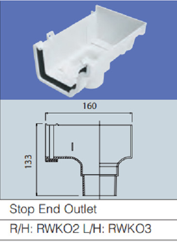 Ogee gutter marshall tufflex - ogee,