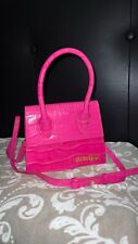 Jacquemus le grand chiquito hot pink bag
