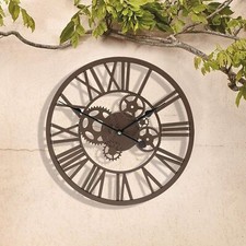 Cog Wall Clock Metal Indoor