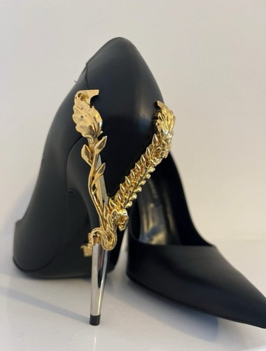 Black high heel versace - high,