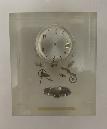 Lucite paperweight clear - paperweight, with