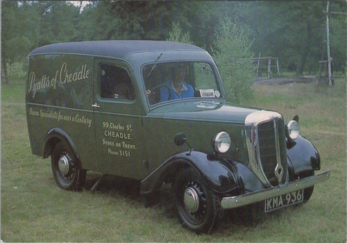 Road transport postcard 1948 - road,