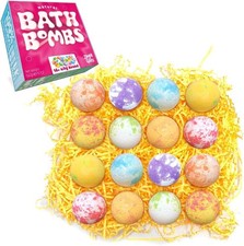 16 X Bath Bombs Gift Set for Women from Gifts, Handmade Luxury Fizzing Ba
