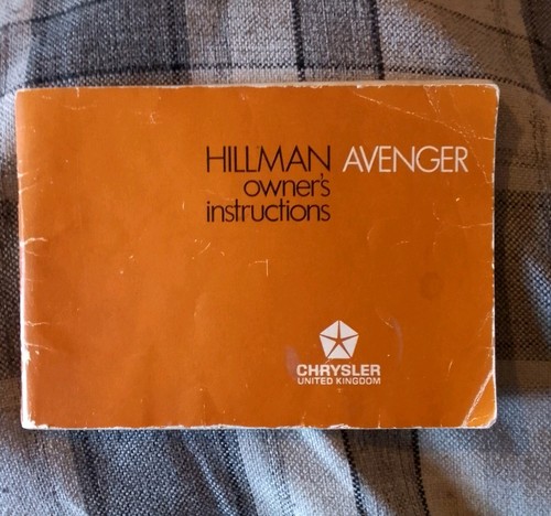 Hilman avenger 1972 owners - hilman,