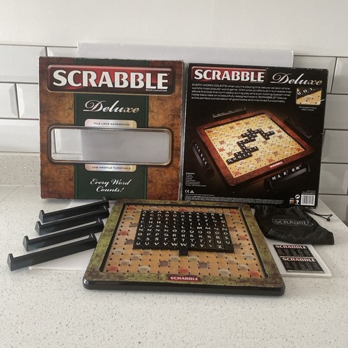 Scrabble deluxe board game - deluxe,