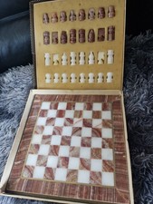 marble chess set in box