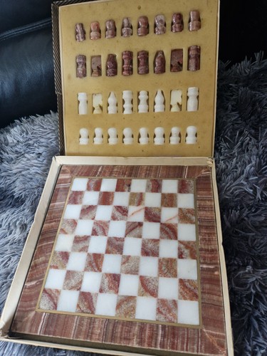 Marble chess set box - marble,