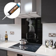 Glass Splashbacks Black Coffee