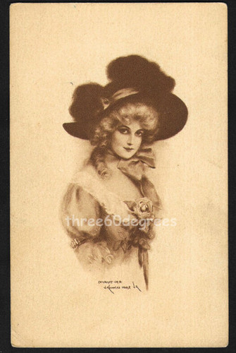 Early artist postcard - artist,