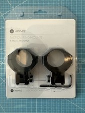Hawke 34mm 9-11mm Dovetail High Tactical Rifle Scope Mount Rings 24110