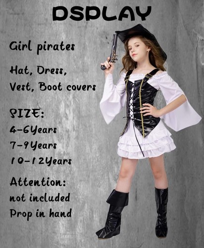 Girls pirate costume for - pirate,