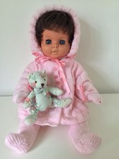 LARGE VINTAGE 1960s PRAM DOLL MADE IN ENGLAND RODDY 21"