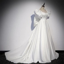 Elegant Satin Wedding Dress