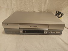 JVC HR-V605 Ek VHS VCR Video Cassette Player Tested Working Power Lead No Remote