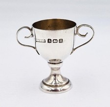 NOVELTY STERLING SILVER MINIATURE TROPHY CUP Birmingham 1926