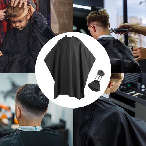 Barber cape with neck duster - barber,