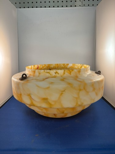1920 art deco marbled - marbled, orange