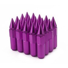 20PCS Spike Aluminum Wheel Nuts M12X1.5 for Rims 60MM Extended Tuner Lug Nuts