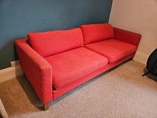 IKEA Karlstad Sofa Bed Good Condition Red