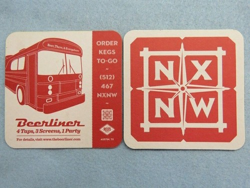 Beer coaster beerliner bus - beer,