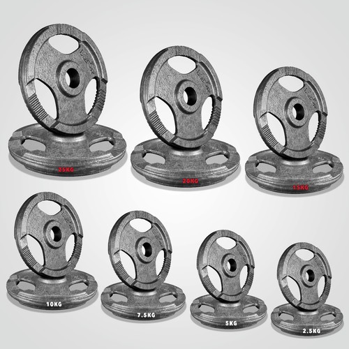 Tri grip cast iron olympic - cast,