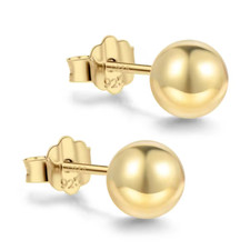 18ct Gold 8mm Ball Stud