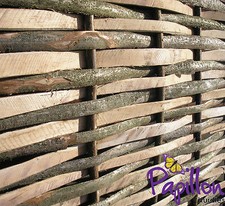 Woven hurdle fence - hurdle,