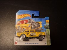 Hot Wheels 55 Chevy Bel Air Gasser Yellow 1:64 Short Card