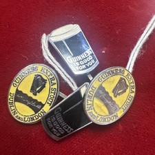 CUFFLINKS VINTAGE CIRCA 1950S-60S GUINNESS EXTRA STOUT DUBLIN &LONDON ENAMEL 